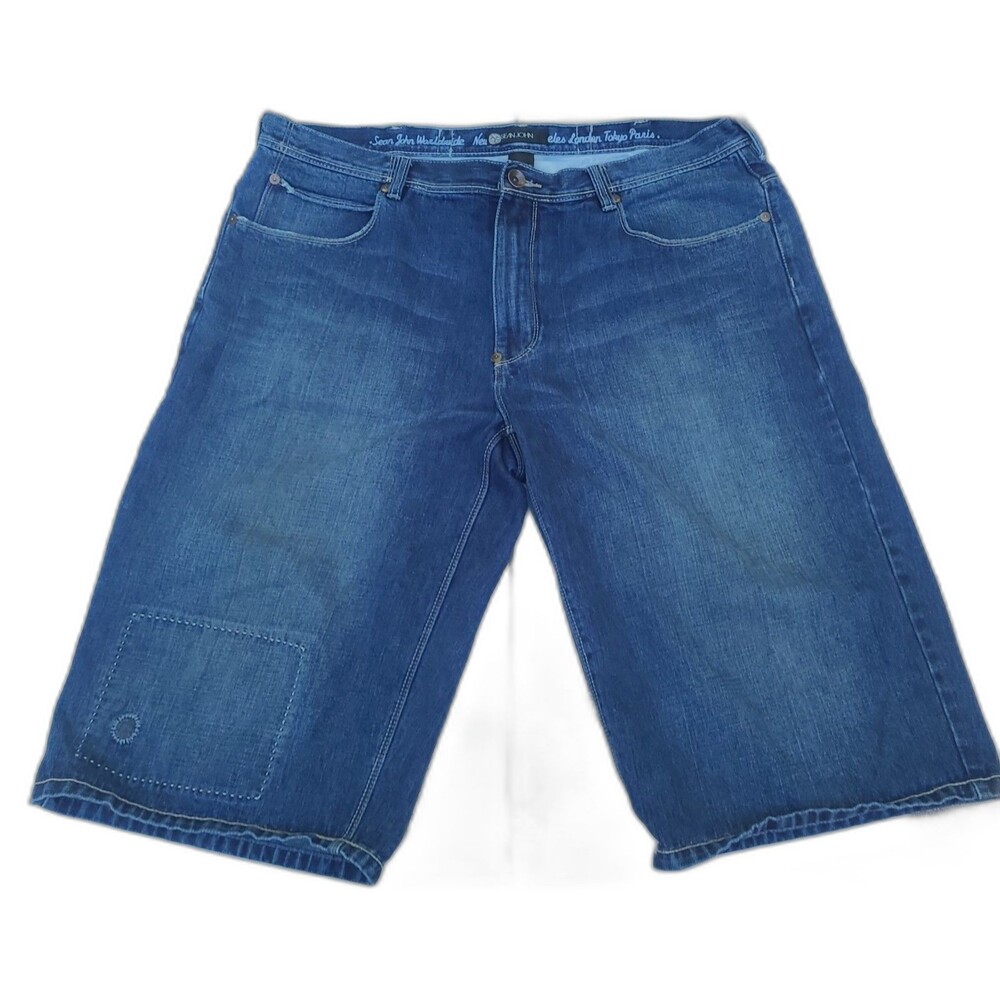 Vintage Y2k Sean John Denim shorts Baggy Jorts